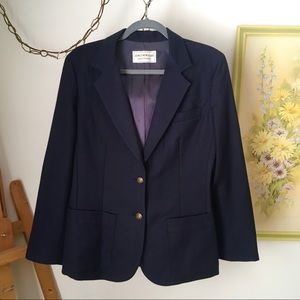 Navy Wool Blazer